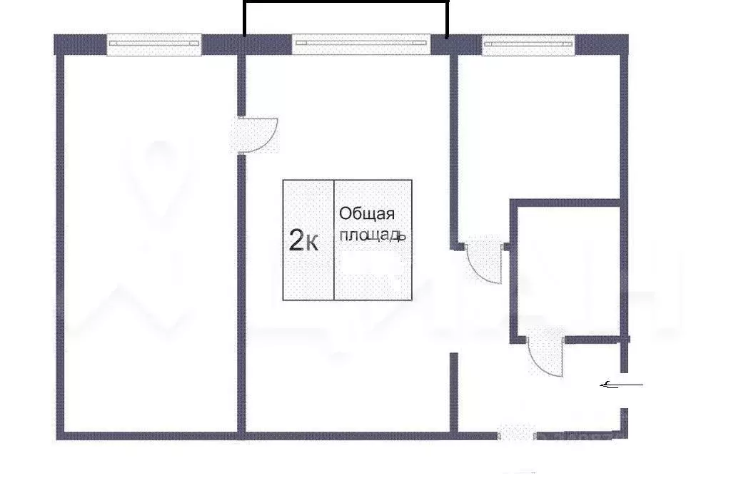 2-к кв. Красноярский край, Красноярск Транзитная ул., 26 (48.0 м) - Фото 1