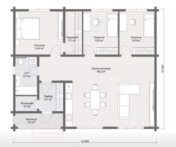 Коттедж в Иркутская область, Иркутский муниципальный округ, Садко ДПК ... - Фото 2