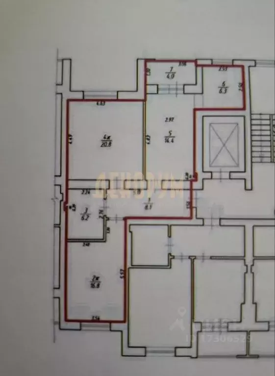 2-к кв. Калининградская область, Калининград ул. Согласия, 36 (72.6 м) - Фото 1