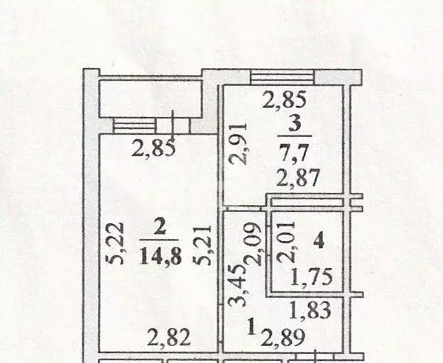 1-к кв. Липецкая область, Липецк Агрономическая ул., 17 (32.1 м) - Фото 2