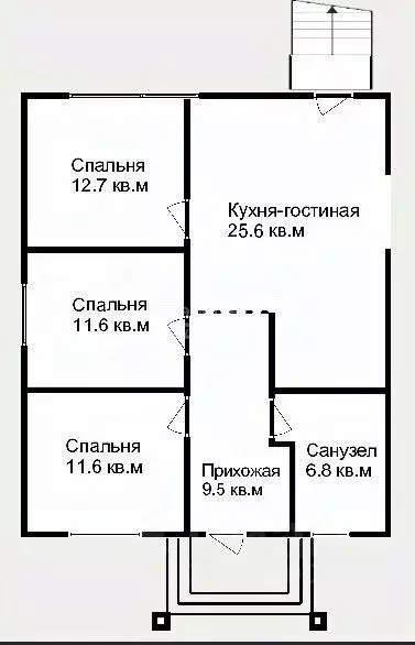 Дом в Краснодарский край, Абинск ул. Патриотов, 14А (78 м) - Фото 1