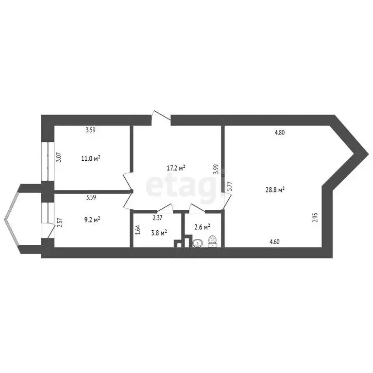 Офис (72.6 м) - Фото 1