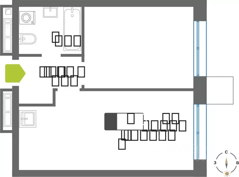 1-к кв. Московская область, Красногорск Чернево-2 мкр,  (39.3 м) - Фото 0