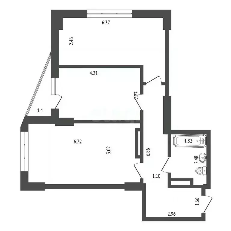 2-к кв. Ростовская область, Ростов-на-Дону Красноармейская ул., ... - Фото 0