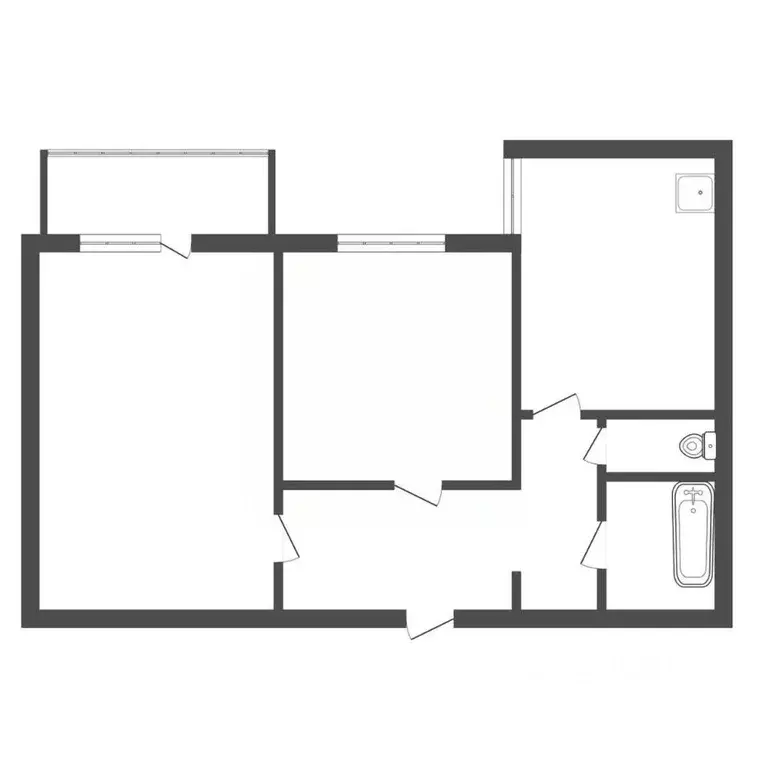 2-к кв. Красноярский край, Красноярск ул. Копылова, 44 (53.8 м) - Фото 1