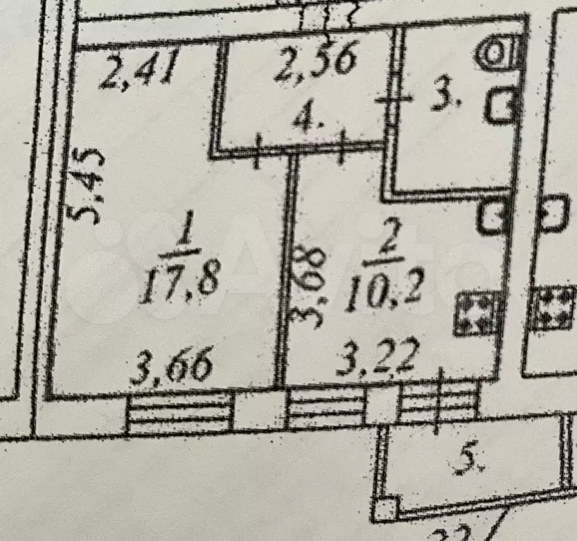 1-к. квартира, 37 м, 1/3 эт. - Фото 0