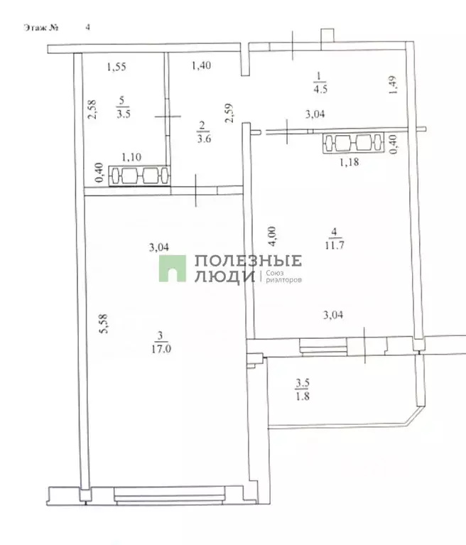 1-к кв. кировская область, киров ул. мостовицкая, 1 (40.3 м) - Фото 1