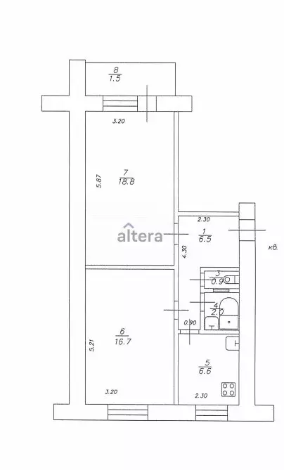 2-комнатная квартира: Казань, улица Фрунзе, 9 (51.5 м) - Фото 2
