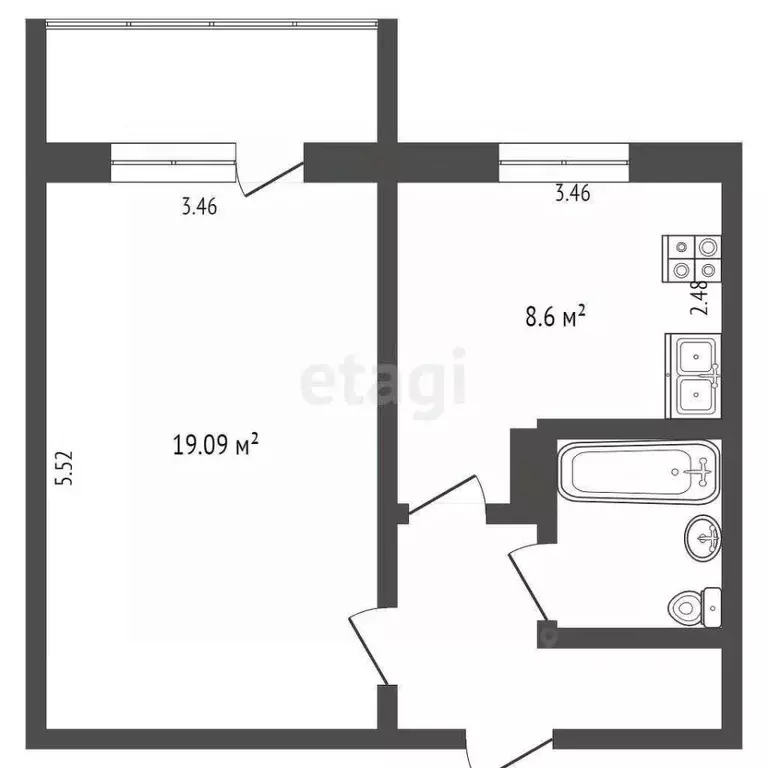1-к кв. Мордовия, Саранск ул. Тани Бибиной, 3/6 (37.1 м) - Фото 1