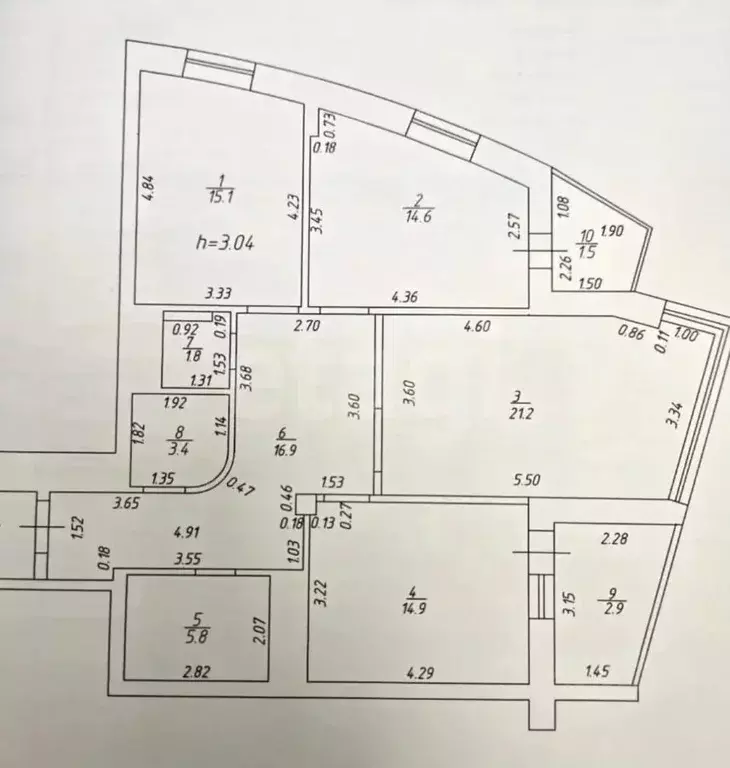 3-к кв. Татарстан, Казань ул. Оренбургский Тракт, 4Б (60.2 м) - Фото 2