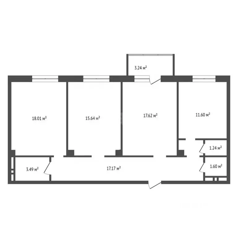 3-к кв. Красноярский край, Красноярск Северное ш., 48 (87.34 м) - Фото 2