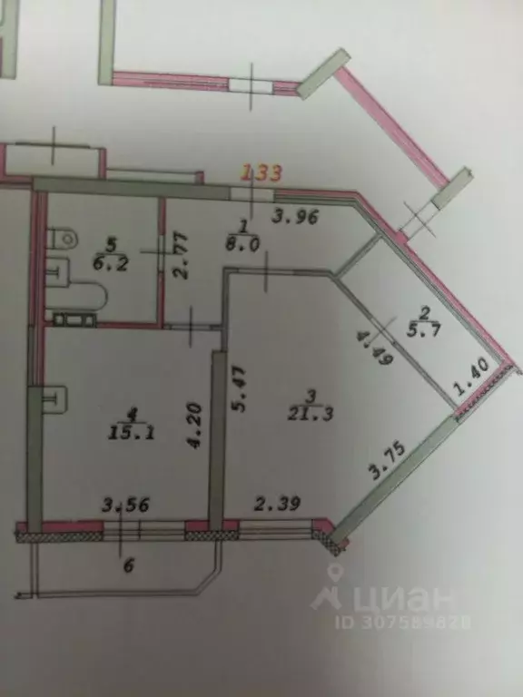 1-к кв. Новосибирская область, Новосибирск Военная ул., 16 (56.3 м) - Фото 1