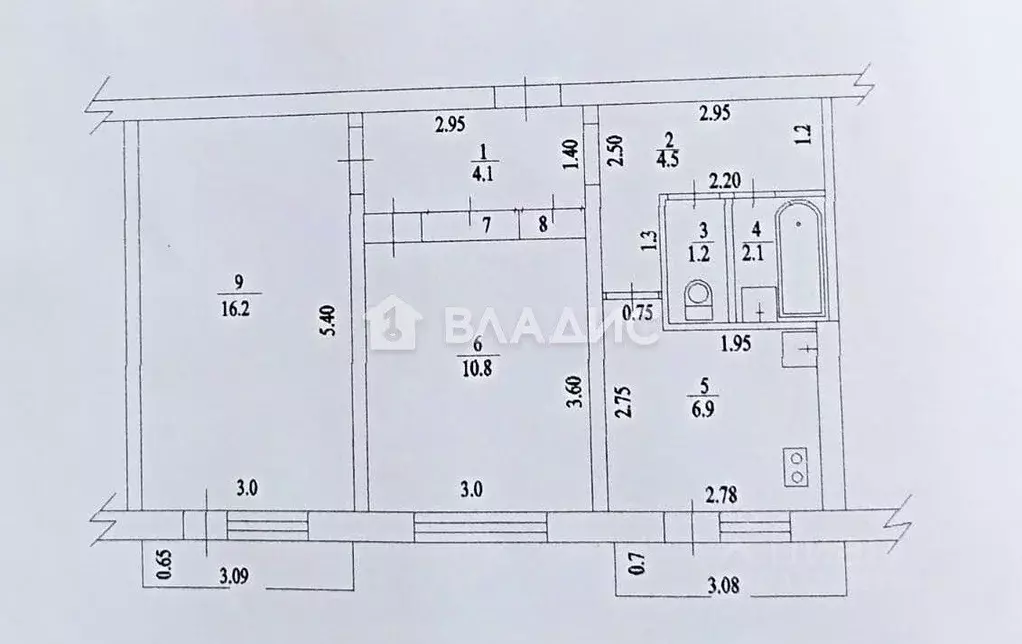2-к кв. Краснодарский край, Ейск Московская ул., 106 (47.6 м) - Фото 1