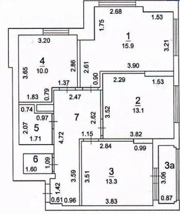 3-комнатная квартира: Москва, Измайловский проезд, 5/1к3 (59.7 м) - Фото 0