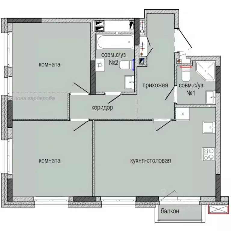 2-к кв. Удмуртия, Ижевск Культбаза жилрайон, 8-й мкр, Ежевика жилой ... - Фото 0