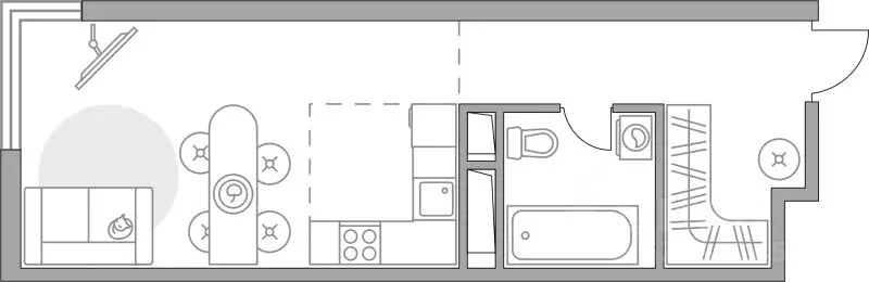 Студия Московская область, Красногорск Опалиха мкр, Аникеевский жилой ... - Фото 1