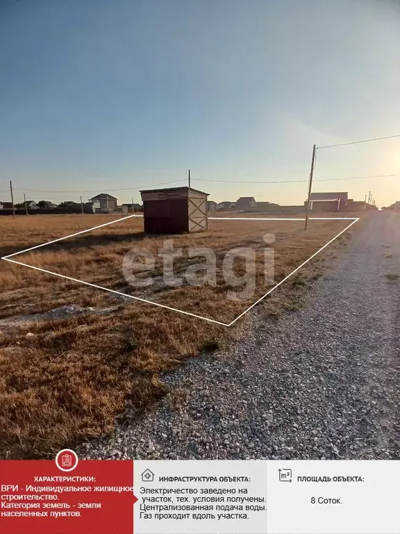 Участок в Крым, Сакский район, с. Суворовское ул. Виноградная (8.0 ... - Фото 2
