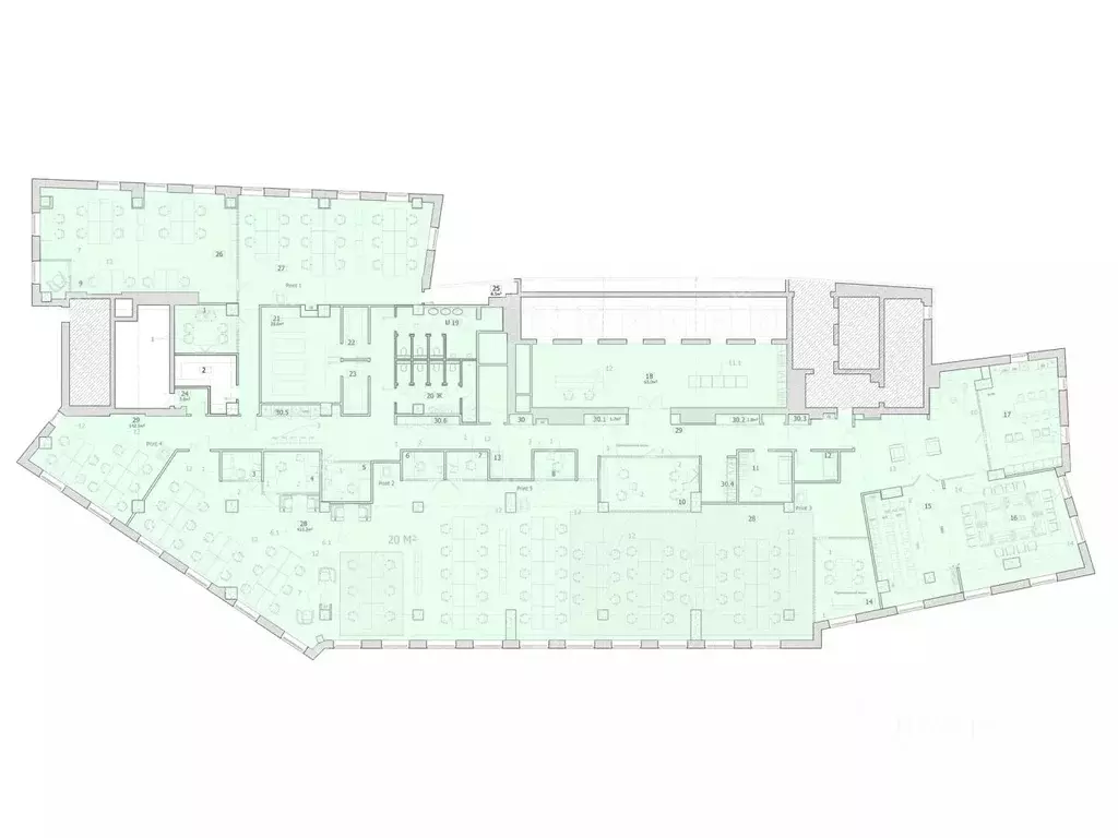 Офис в Москва ул. Сущевский Вал, 18 (3924 м) - Фото 2