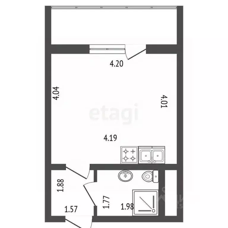 Студия Ленинградская область, Кудрово г. Всеволожский район, Заневское ... - Фото 1