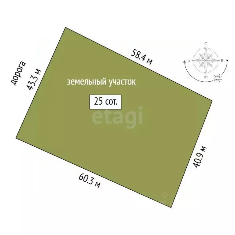 Участок в Тюменская область, Тюменский муниципальный округ, д. ... - Фото 1