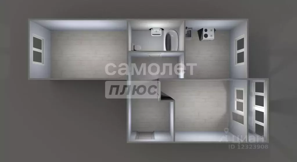 2-к кв. Московская область, Подольск Климовск мкр, ул. Школьная, 50к9 ... - Фото 2