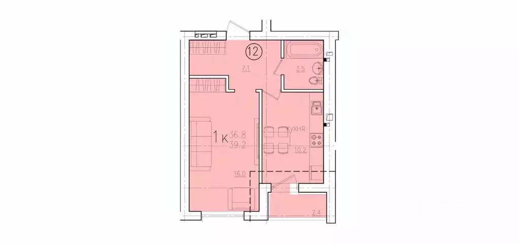 1-к кв. Саратовская область, Энгельс Энгельс-9 мкр, 2 (39.2 м) - Фото 0