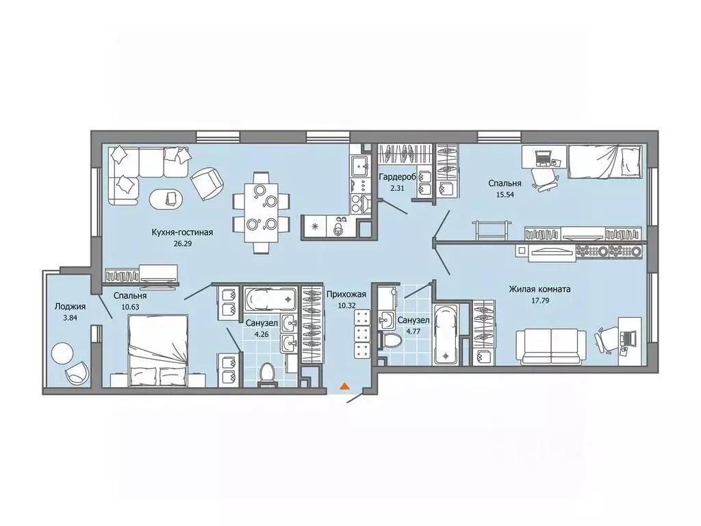 3-к кв. Ульяновская область, Ульяновск Юго-Западный мкр, Ультраград ... - Фото 1