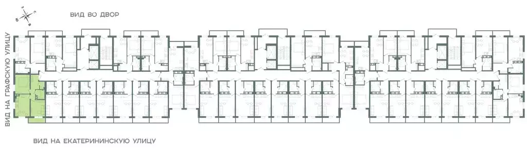 2-комнатная квартира: Мурино, Екатерининская улица, 11 (42.1 м) - Фото 1