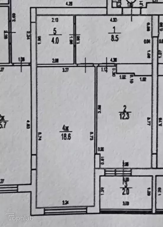 1-к кв. Калининградская область, Калининград Флотская ул., 9 (43.4 м) - Фото 2