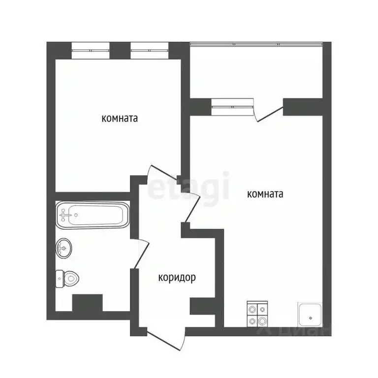 1-к кв. Тюменская область, Тюмень ул. Газовиков, 73к4 (36.7 м) - Фото 1