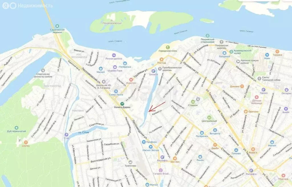 Участок в Энгельс, Кривая улица (6 м) - Фото 1