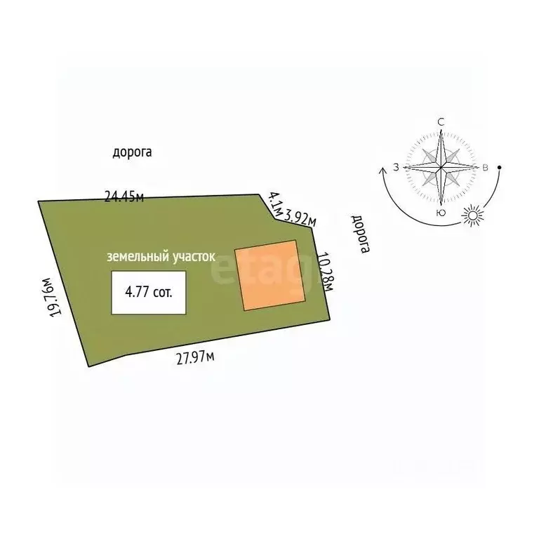 Дом в Крым, Сакский район, Ореховское с/пос, с. Михайловка ул. ... - Фото 2