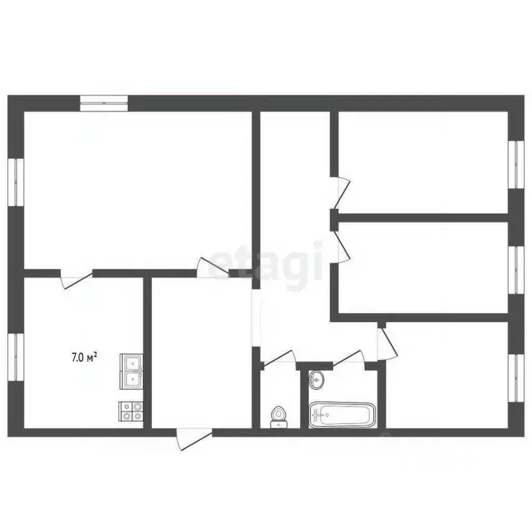 4-к кв. Ямало-Ненецкий АО, Муравленко Комсомольская ул., 3 (78.6 м) - Фото 1