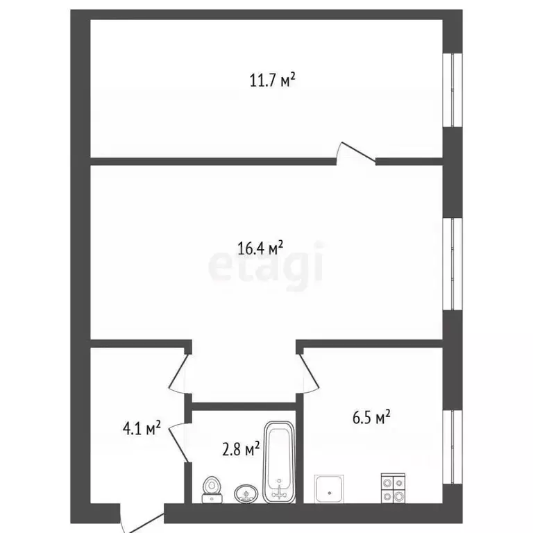2-к кв. Севастополь ул. Очаковцев, 26 (42.9 м) - Фото 2