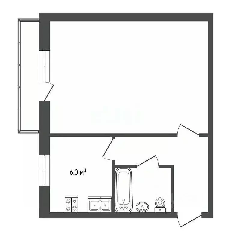 1-к кв. Нижегородская область, Выкса Гоголя мкр, 47 (30.0 м) - Фото 0