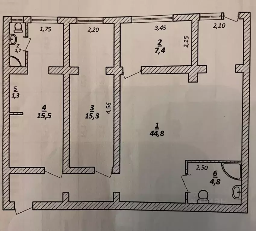 3-к кв. Крым, Ялта ул. Мисхорская, 2к2 (92.0 м) - Фото 1