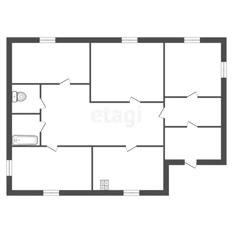 Дом в Челябинская область, Троицкий муниципальный округ, посёлок ... - Фото 2