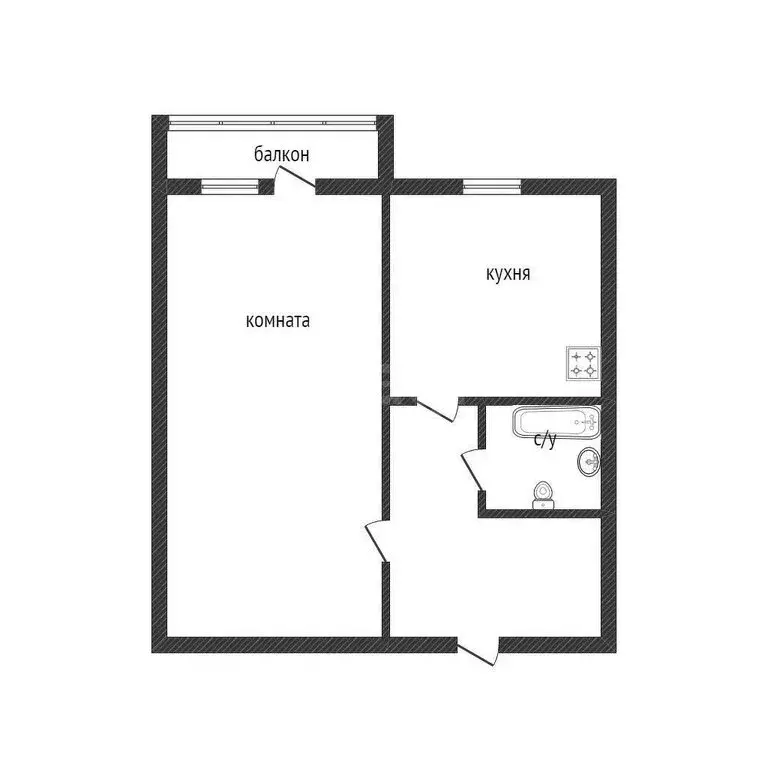 1-комнатная квартира: Курган, микрорайон Утяк, Советская улица, 53 ... - Фото 1