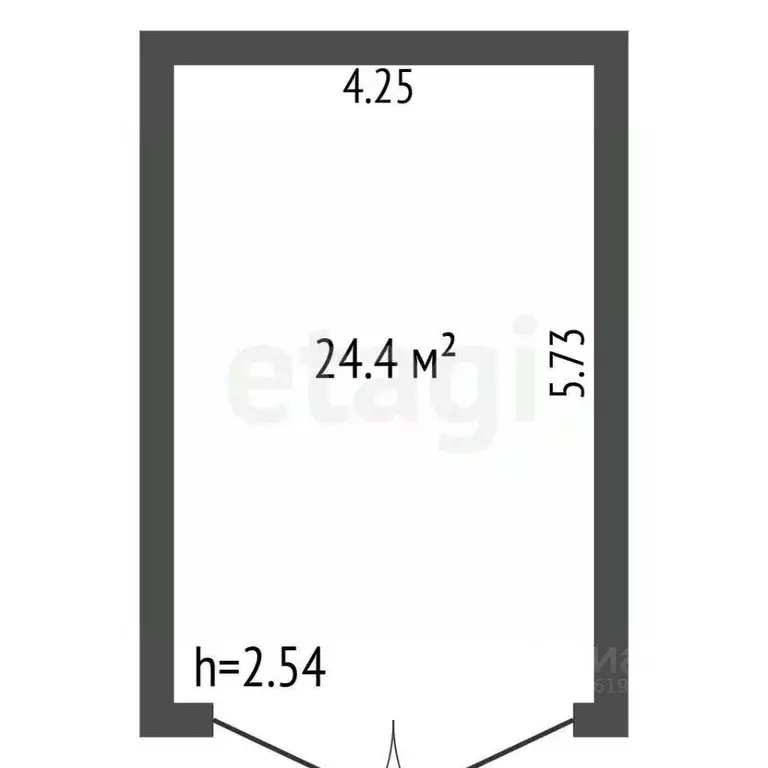 Гараж в Саха (Якутия), Якутск Ново-Карьерная ул., 22/2 (24 м) - Фото 2
