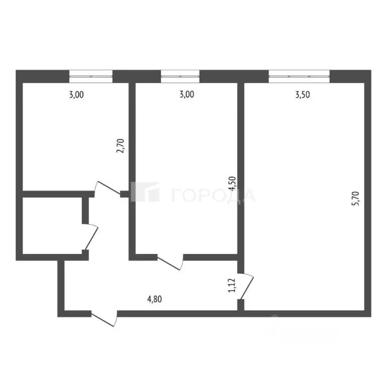 2-к кв. Алтайский край, Новоалтайск Прудская ул., 15В (51.7 м) - Фото 2