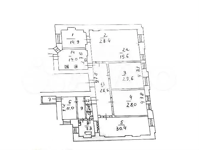 5-к. квартира, 228 м, 2/4 эт. - Фото 0