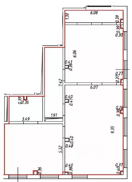 Помещение свободного назначения в Москва № 100 кв-л, 1к3 (156 м) - Фото 1