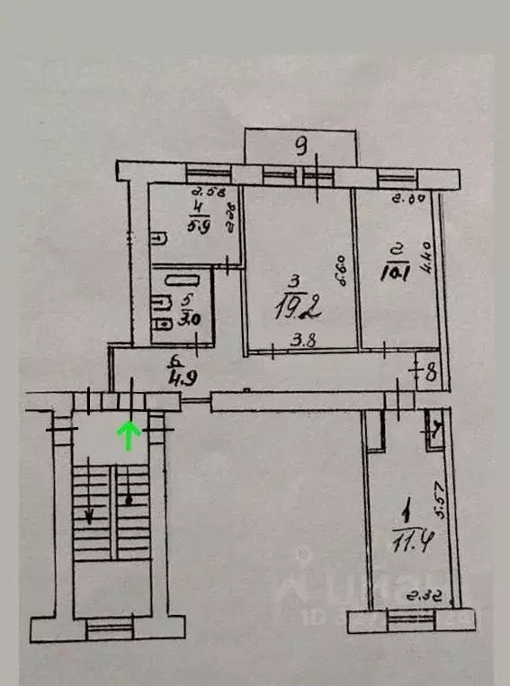 3-к кв. Московская область, Жуковский ул. Чкалова, 10 (55.0 м) - Фото 1