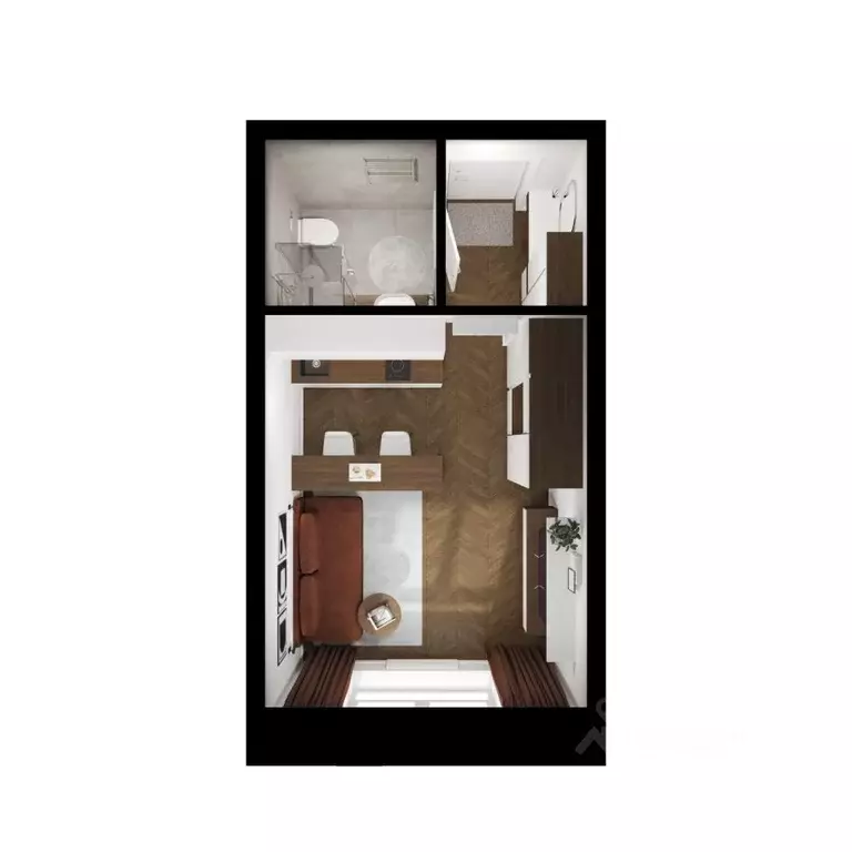 Студия Сахалинская область, Южно-Сахалинск Уюн Парк жилой комплекс, ... - Фото 2