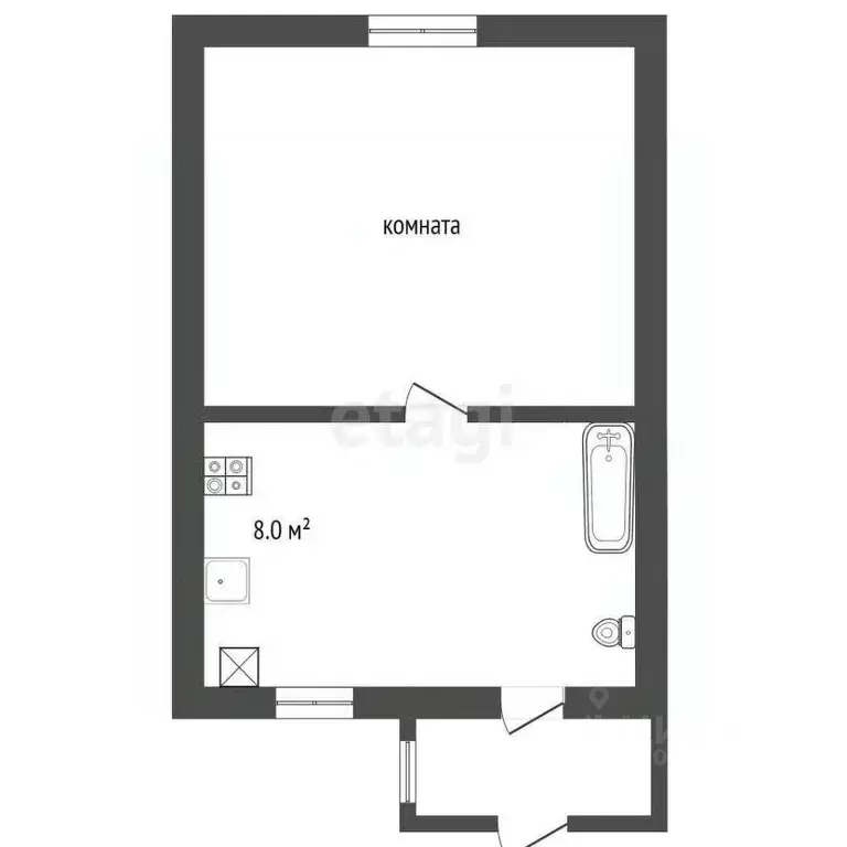 1-к кв. Саратовская область, Балашов ул. 2-я Хоперская, 14 (31.2 м) - Фото 1