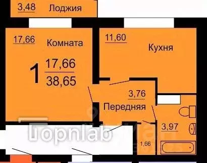 1-к кв. Челябинская область, Сосновский муниципальный округ, д. ... - Фото 1