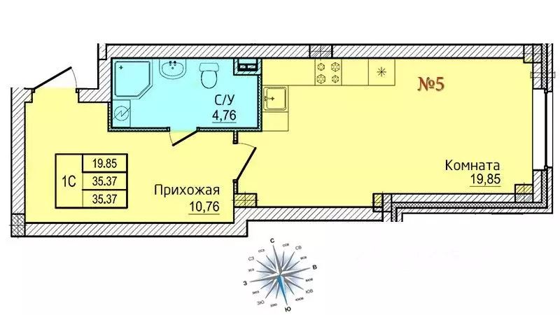 Студия Псковская область, Псков Овсище исторический район, проезд ... - Фото 0