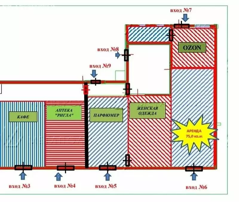 Помещение свободного назначения (75 м) - Фото 2