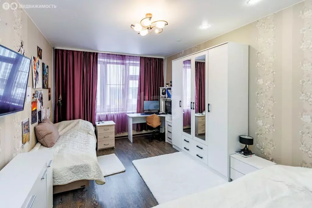 1-комнатная квартира: Тюмень, улица Александра Протозанова, 12к1 (39 ... - Фото 2