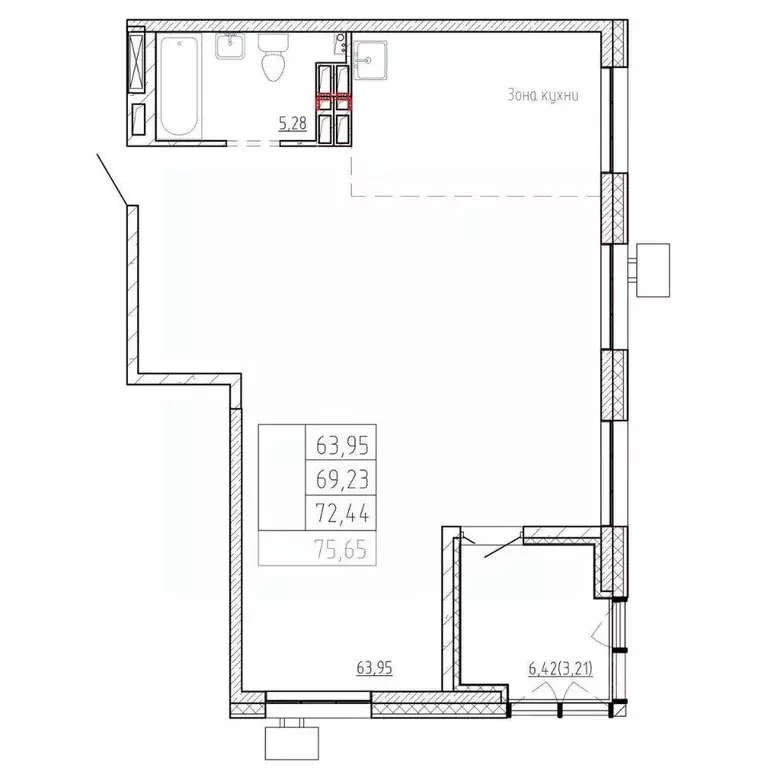 3-к кв. Приморский край, Владивосток Посейдония жилой комплекс, 6 ... - Фото 1